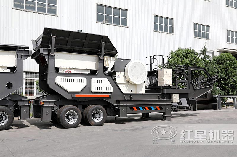 移動山石破碎機，車載式機動配置轉(zhuǎn)場不需要拆裝設(shè)備